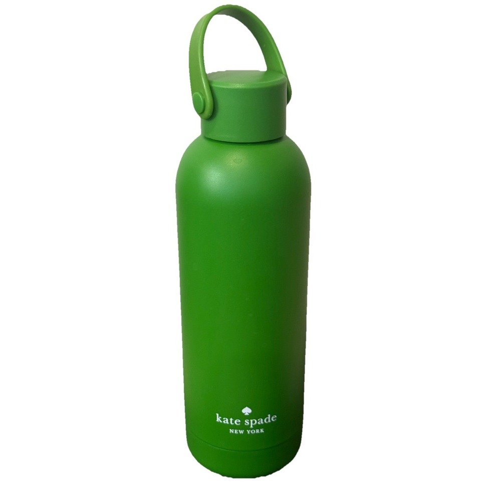 NEW Kate Spade Green Insulated Stainless Steel 16 oz Water Bottle